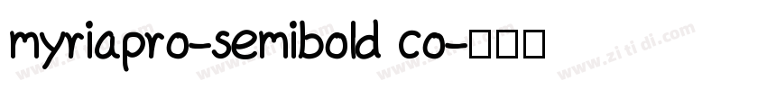 myriapro-semibold co字体转换